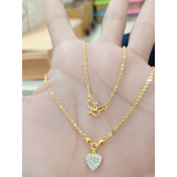 KALUNG ANAK LIONTIN PERAK 925 LAPIS MAS