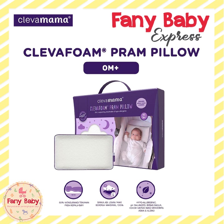 CLEVAMAMA PRAM PILLOW CVM32/123874 (BANTAL)