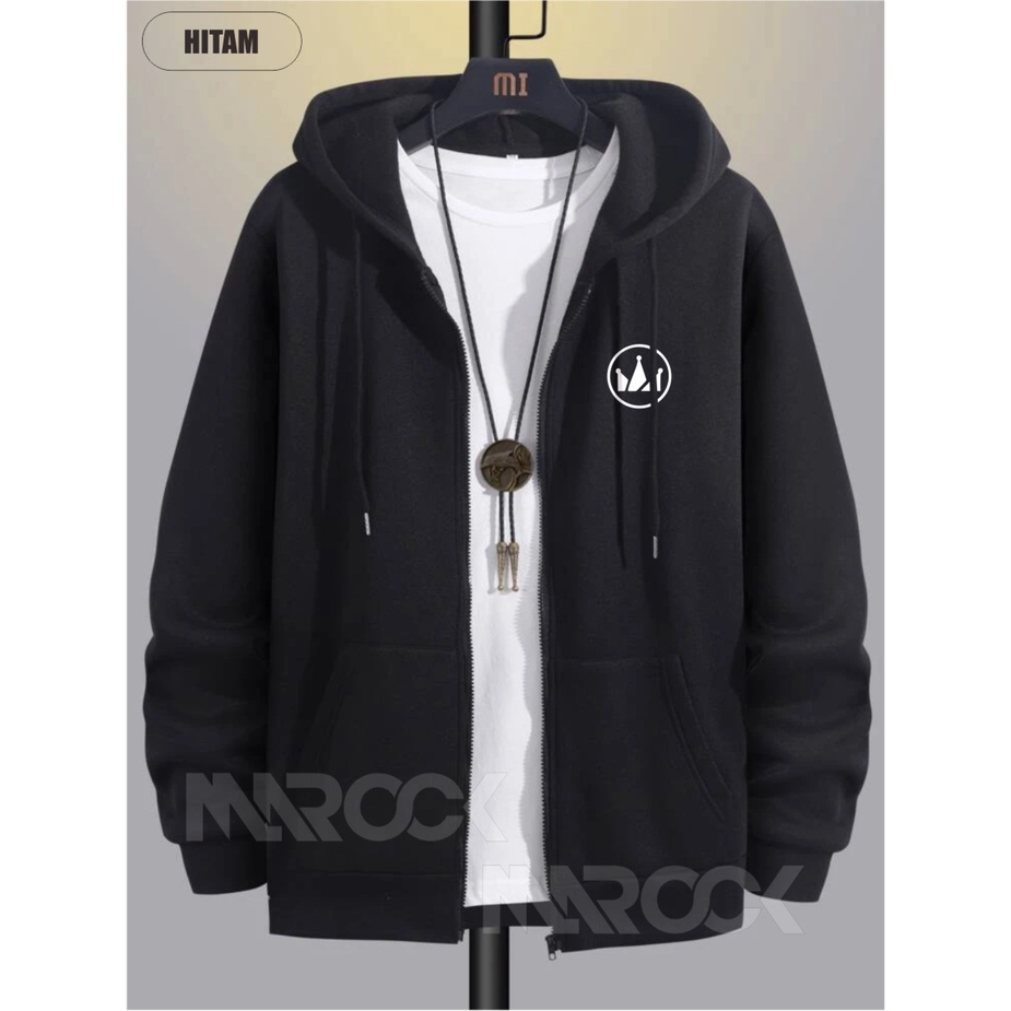 SWEATER HOODIE PRIA - Jaket Distro Zipper Resleting Pria Screamous