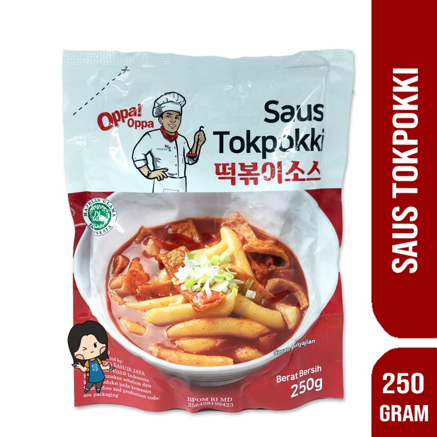 

Bumbu Saus Topokki Tokpoki Tteokbokki Tokpokki Odeng OPPA Halal 250gr