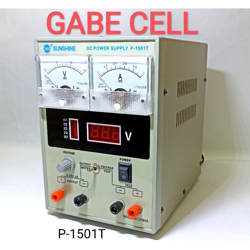 POWER SUPPLY DIGITAL SUNSHINE P-1501T/P1501T 1 AMPER POWER SUPLAY ALAT SERVIS