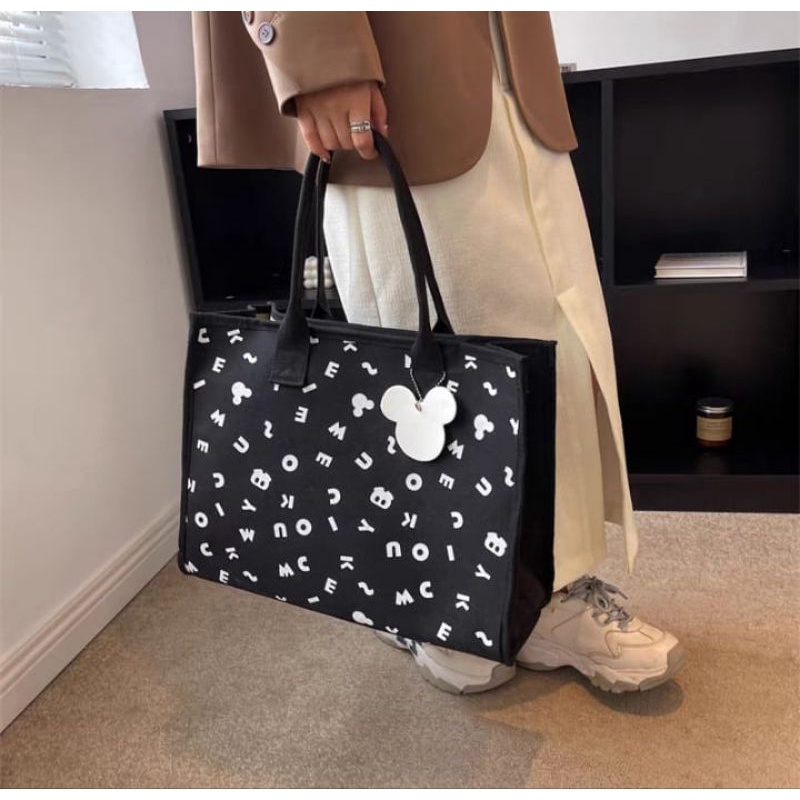 TAS IMPORT MICKEY / TAS TRAVEL / TAS MICKEY MOUSE / TAS BAHU MICKEY / TOTE BAG MICKEY MOUSE