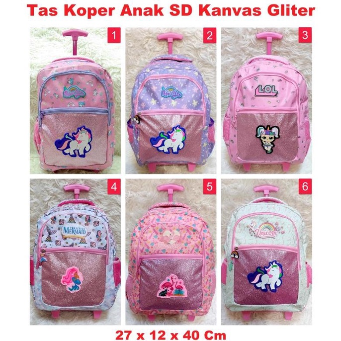 Tas Koper Anak Model Unicorn / Ransel Anak Sd Unicorn Gliter