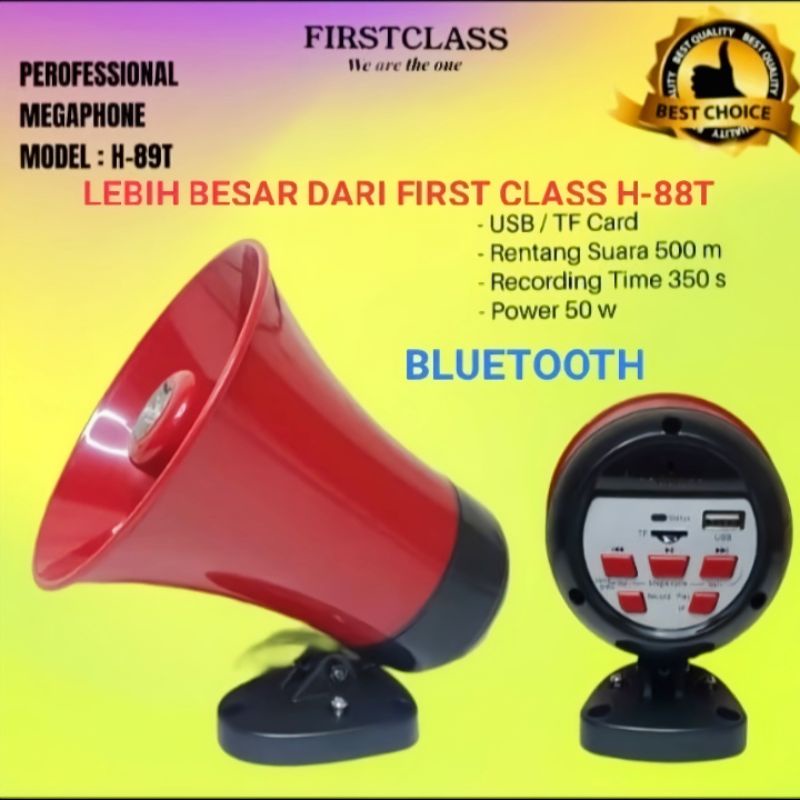 Speaker TOA Pedagang Keliling FirstClass H-89T + Bluetooth