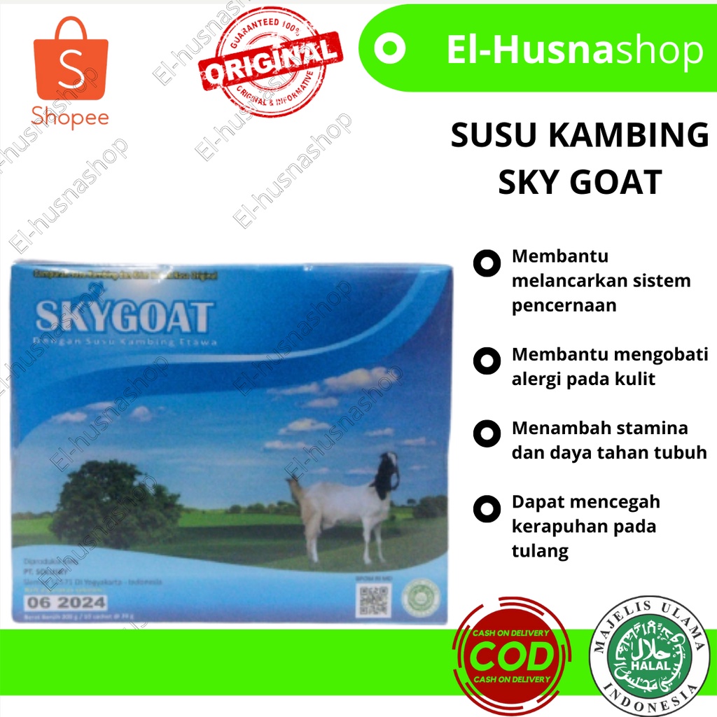 

SKY GOAT Susu Kambing Etawa Bubuk Rasa Original Isi 10 Sachet