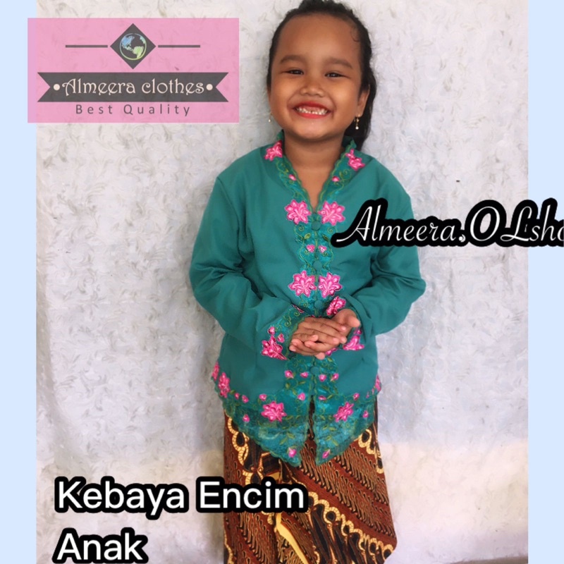 kebaya encim kombinasi anak