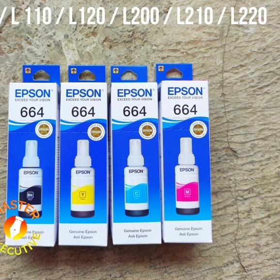 Epson Genuine / Tinta Asli L100 L110 L120 L200 L210 L220 - Hitam