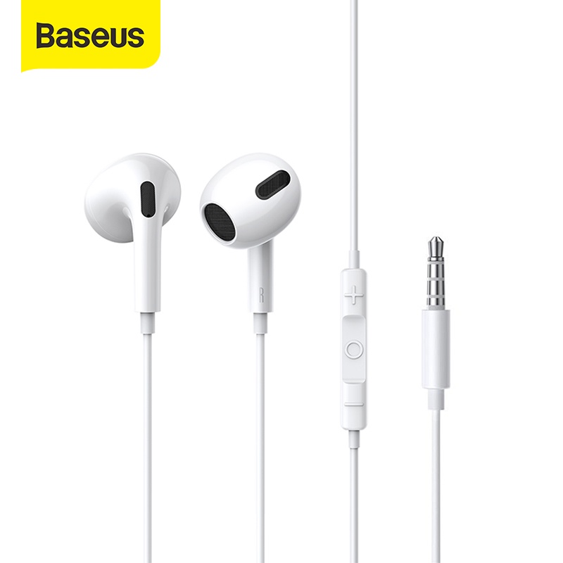 Baseus H17 Headset Handsfree Encok Jack 3.5mm Wired Earphone MIC