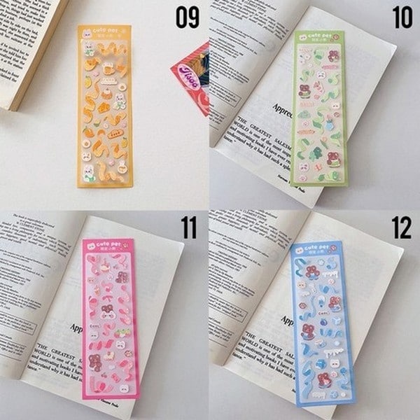 LIN100 - Stiker Motif Kartun Untuk Dekorasi Kartu / Scrapbook DIY