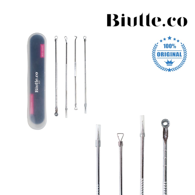 TERMURAH Biutte.co Face Care Skin Acne Pimple Needle Remover Kit 4 PCS