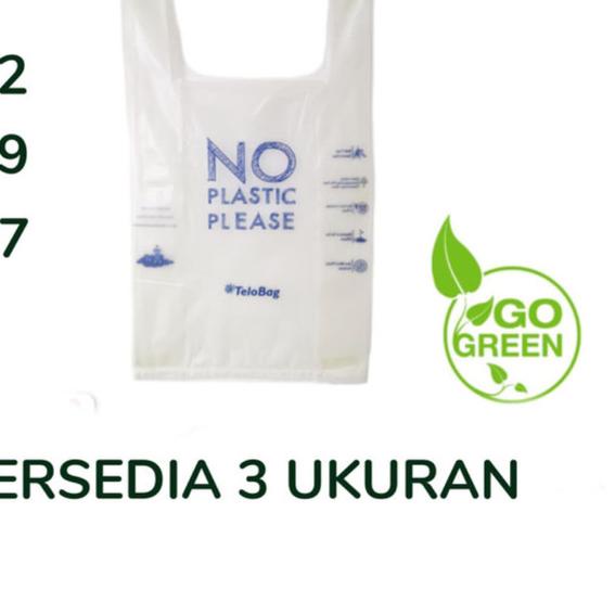 

KANTONG TELOBAG 28 X 47CM PLASTIK BIODEGRADABLE ECO FRIENDLY 50PCS