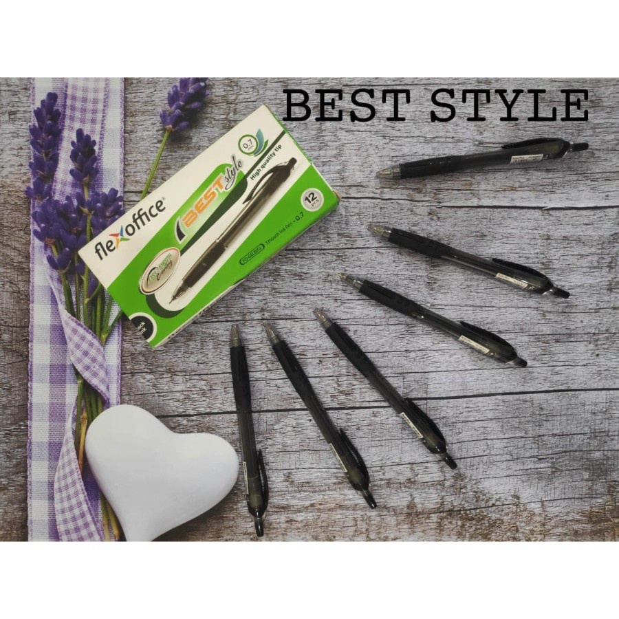 

Pulpen Flexoffice Best Style Tinta Hitam FO-GEL B012 1 pcs (1pulpen)