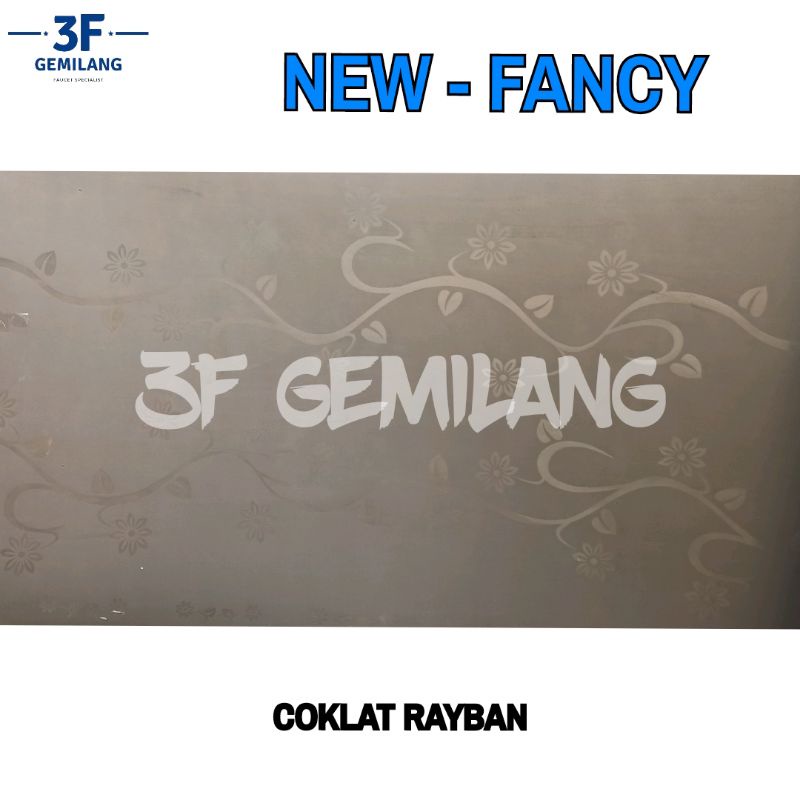 MASTERLEAF - Fiber Plastik Penutup Pagar Rumah Motif FANCY Flower Leaf Meteran