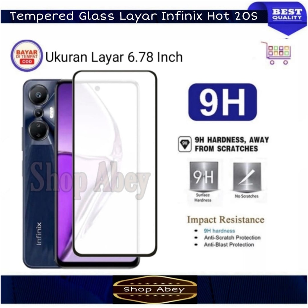 Promo Tempered Glass Layar Infinix Hot 20S Anti Gores HP Infinix Hot 20S Layar - NEW