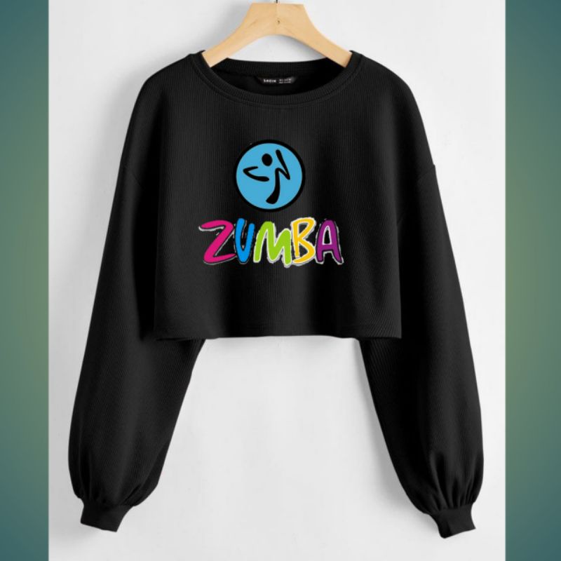 N2-SWEATER KROP  ZUMBA TERBARU