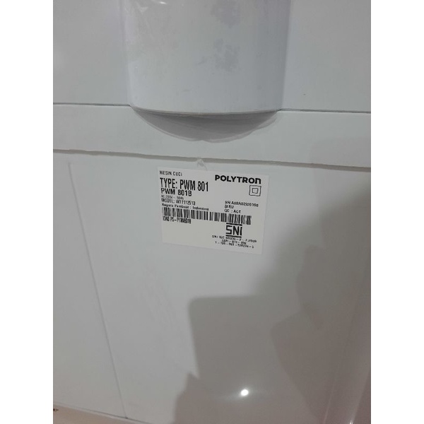 Mesin Cuci 2 Tabung Polytron 8kg PWM 801