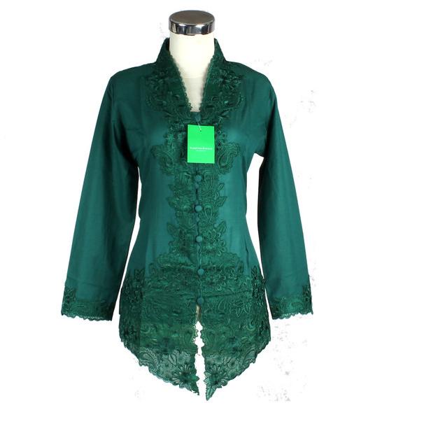 Kebaya Bordir Hijau Botol 668 - S