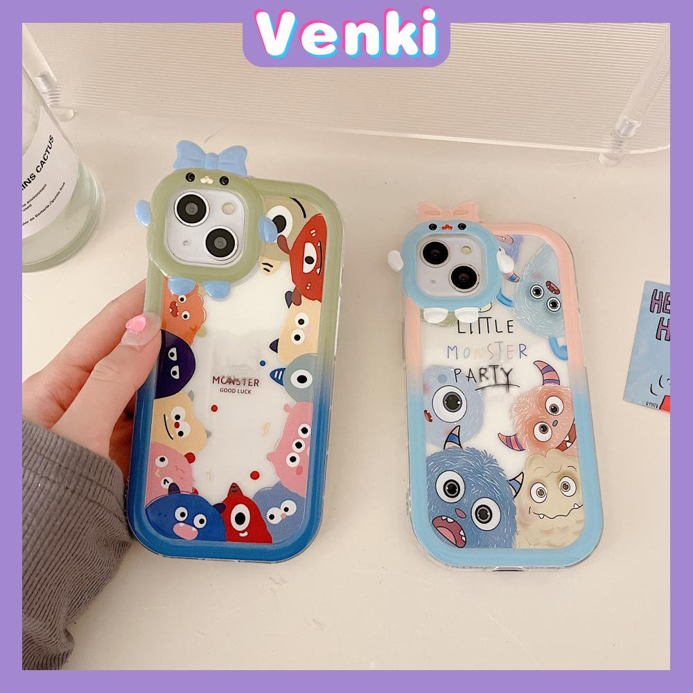 iPhone Case Silicone Soft Little Monster Case Glossy Cute Cartoon Airbag Shockproof Protection Camera Compatible For iPhone 14 Pro Max 13 12 11 Pro 7 8 Plus XR