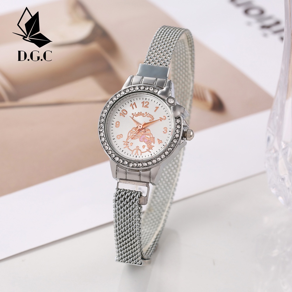 D.G.C✅Jam Tangan Wanita Analog Wanita Quartz Watch Import Murah Strap Stainless Steel W15