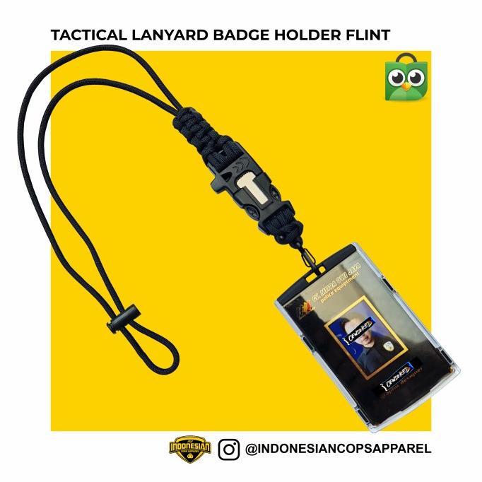 

Tactical Lanyard Badge Holder (Dilengkapi pematik api)