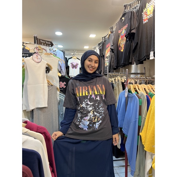 kaos band nirvana by hnm