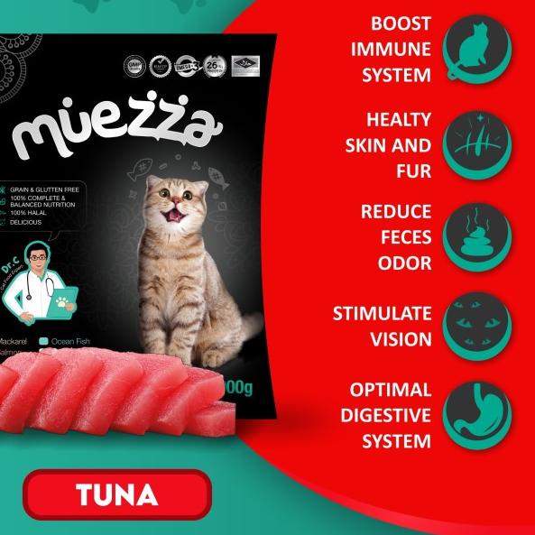 Makanan Kucing Kering - Tuna Flavor - Muezza Cat food