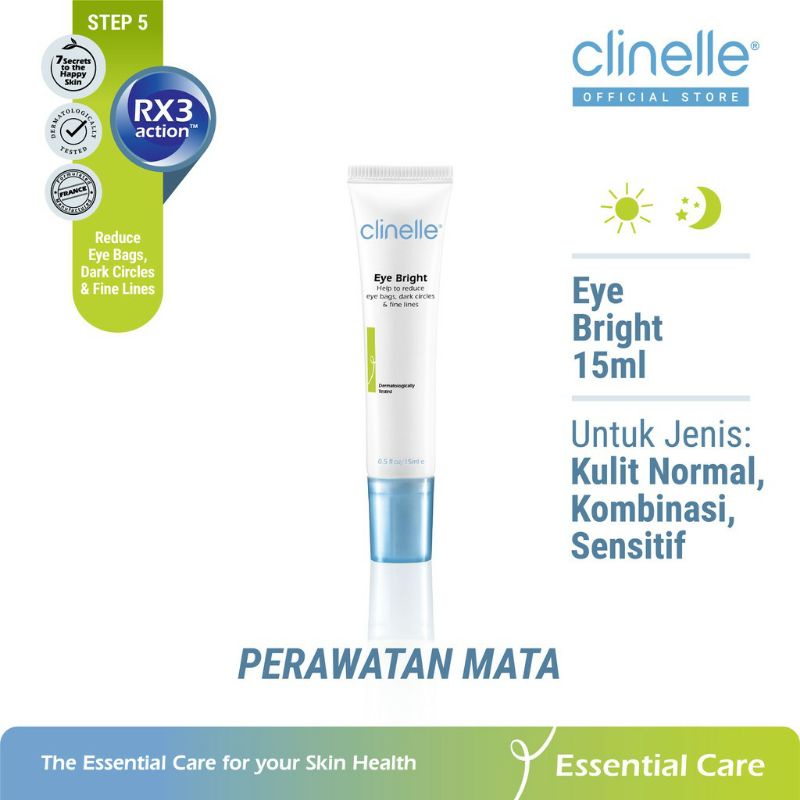 CLINELLE Eye Bright 15ml - Krim perawatan area mata