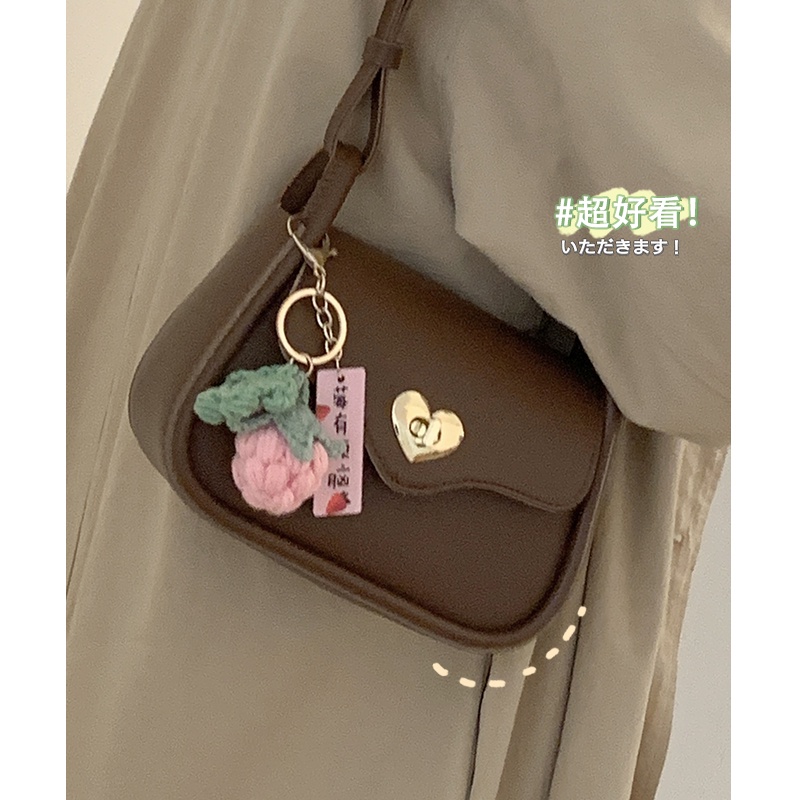 Suhao Retro Tas Ketiak Wanita 2022 Baru Fashion Trendi Versi Korea Kecil Square Tas Niche Tekstur Liar Ins Messenger Bag