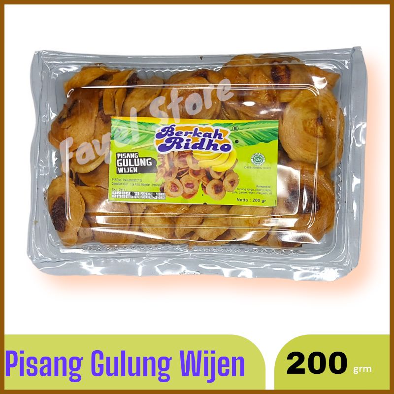 

Pisang Gulung Wijen 200gr Renyah Dan Empuk