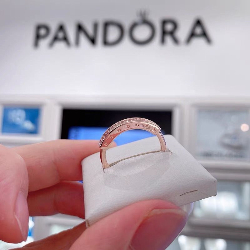 Pandora Cincin Sterling Silver 925 Dengan Cubic Zirconia Untuk Wanita