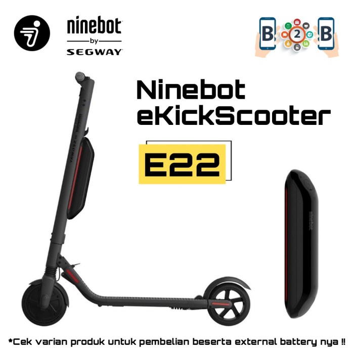 NINEBOT E22 KickScooter - Segway Electric Scooter Kick Scooter