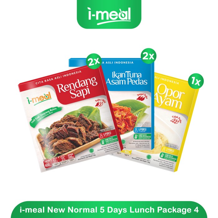 

I-Meal New Normal 5 Days Lunch Package 4