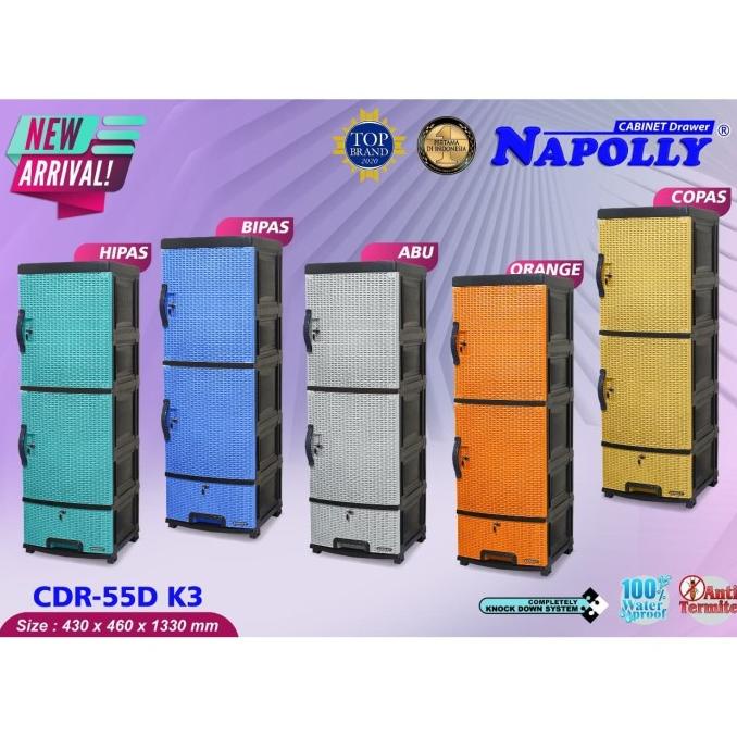 

lemari plastik lemari pakaian plastik/ laci plastik serbaguna HK ssn 4 stock ready