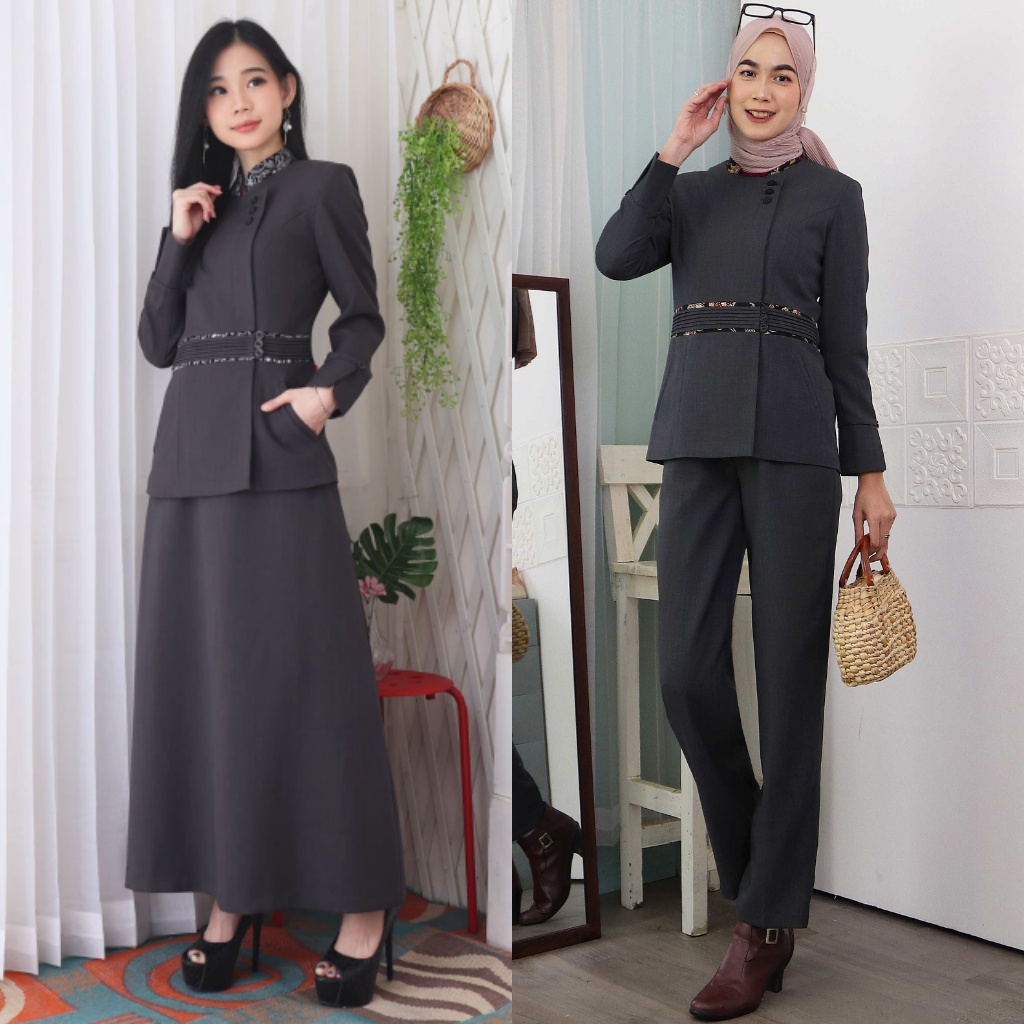 Seragam pemda wanita / Baju pdh pemda / Baju dinas pemda pns / Baju khaki pns wanita / Seragam asn w