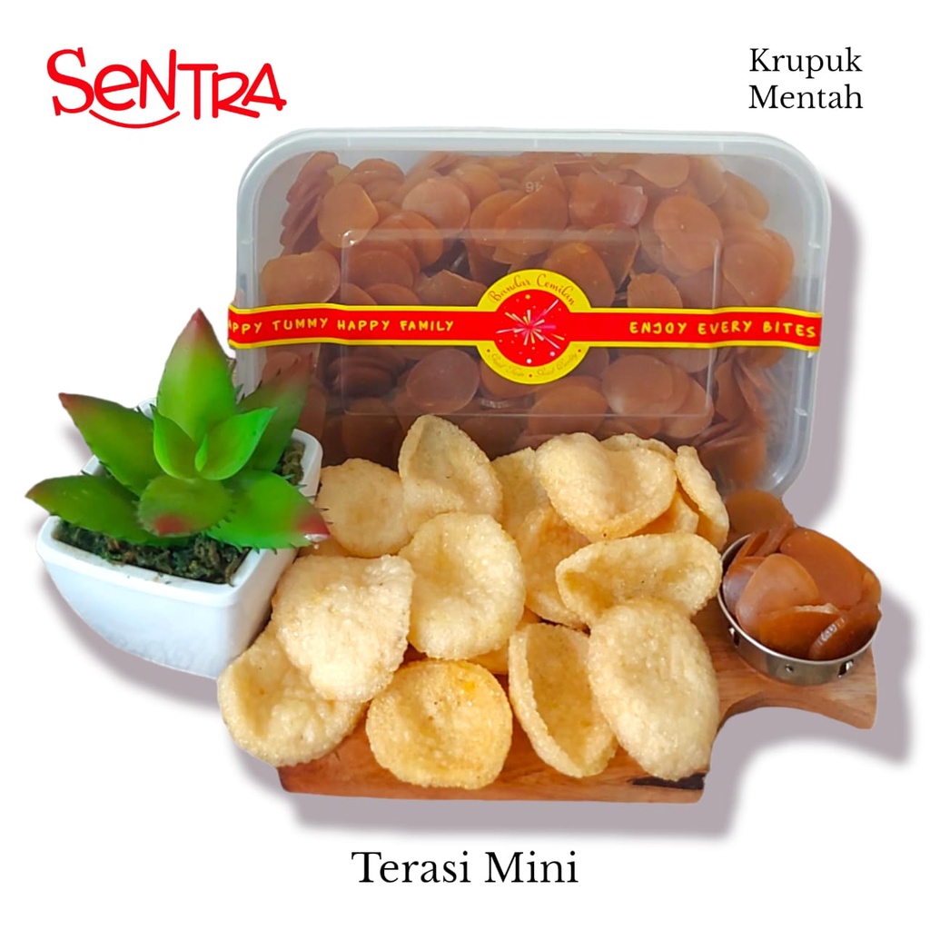 

Kerupuk Terasi Mini || Kerupuk Kering Mentah Box Premium