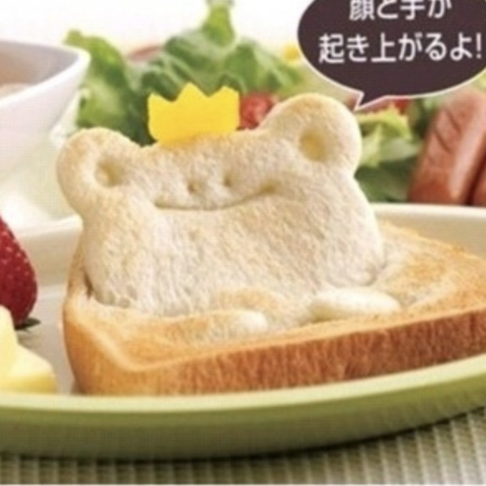 NEW 3 BENTUK Cetakan BESAR 3D MOLD Roti Sandwich PANDA BERUANG dan KODOK