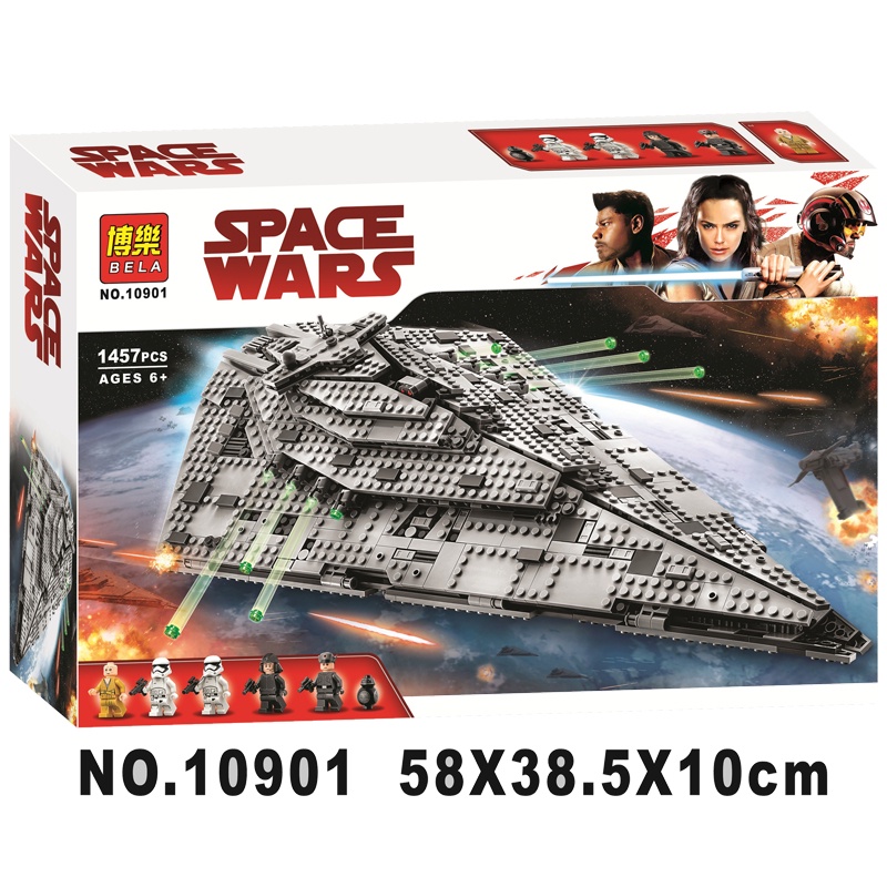 TANPA BOX Brick Star Wars First Order Star Destroyer Compatible 75190 Starwars Original Product