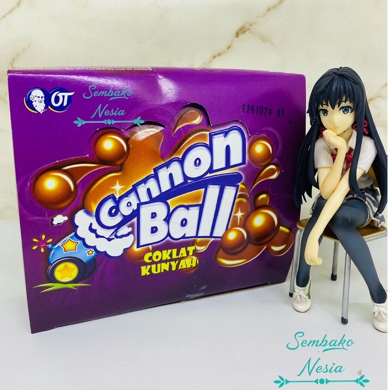 

Cannon Ball Coklat Kunyah isi 24pcs