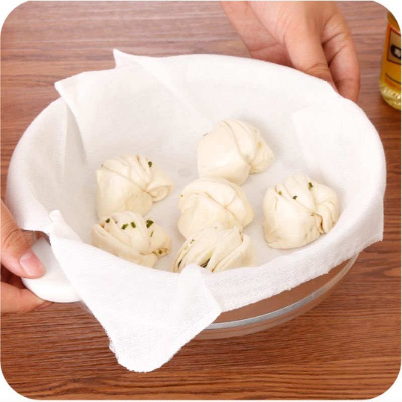 kain kukus masak pao, pangsit. kain kukusan  makanan