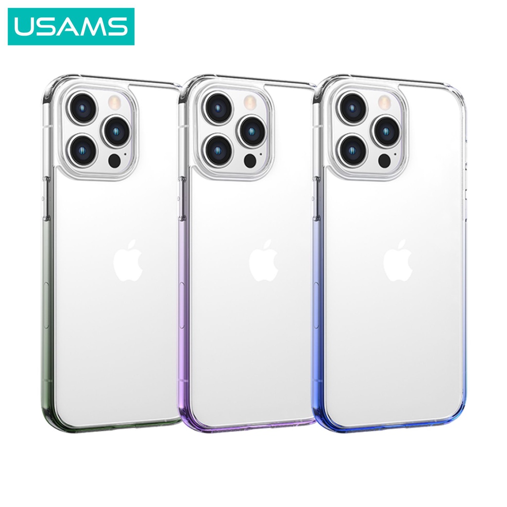 USAMS Protective Softcase Casing iPhone 14 Gradient Color