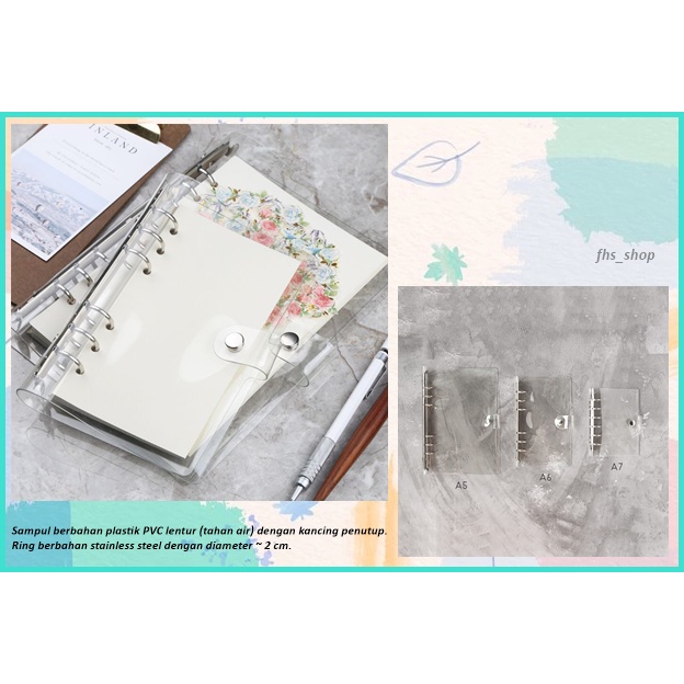 

Korean Style Clear Cover 6 Ring Binder