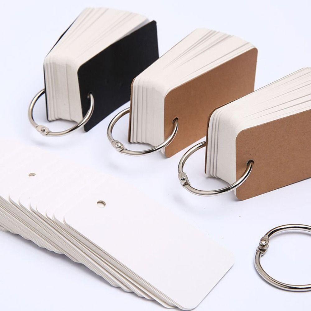 Mxbeauty Blank Card Book Portable Mini DIY Postcards Karton Menulis Kartu Hafalan