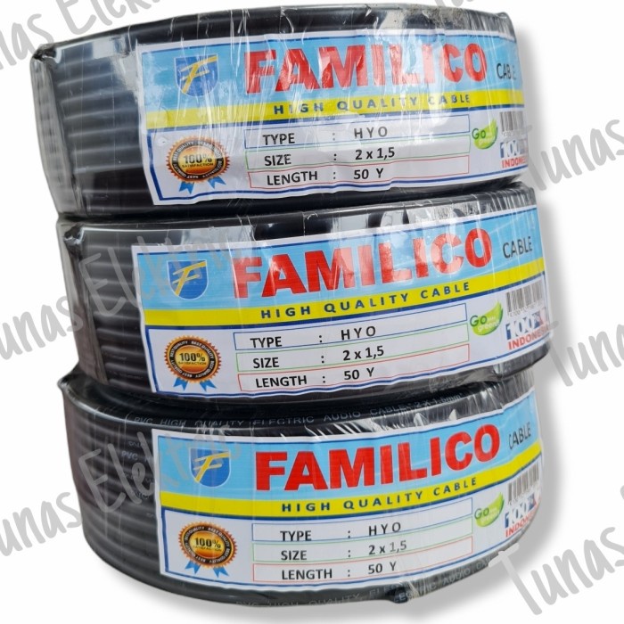 Kabel Serabut Nymhy / Nyyhy 2X1,5Mm @50Y Familico (Best Quality) Cod