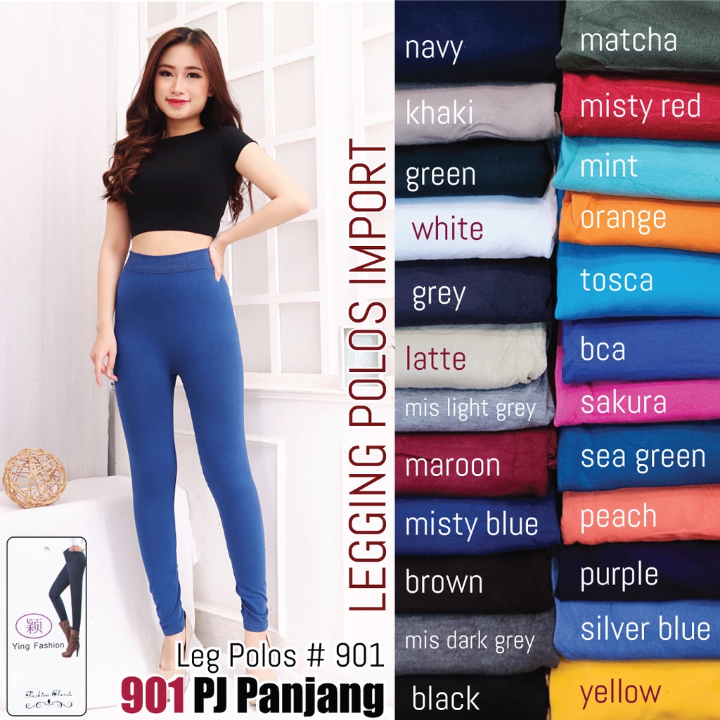 Legging polos panjang / Legging polos wanita / legging polos jumbo fit S ampe XXXL / 901 legging pj / legging wanita