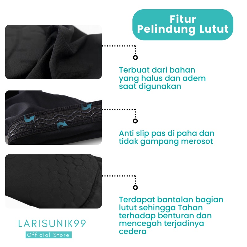 Deker Pelindung Lutut Olahraga Pelindung Lutut Anti Cedera Olahraga Basket Futsal Knee Pad Leg Sleeve