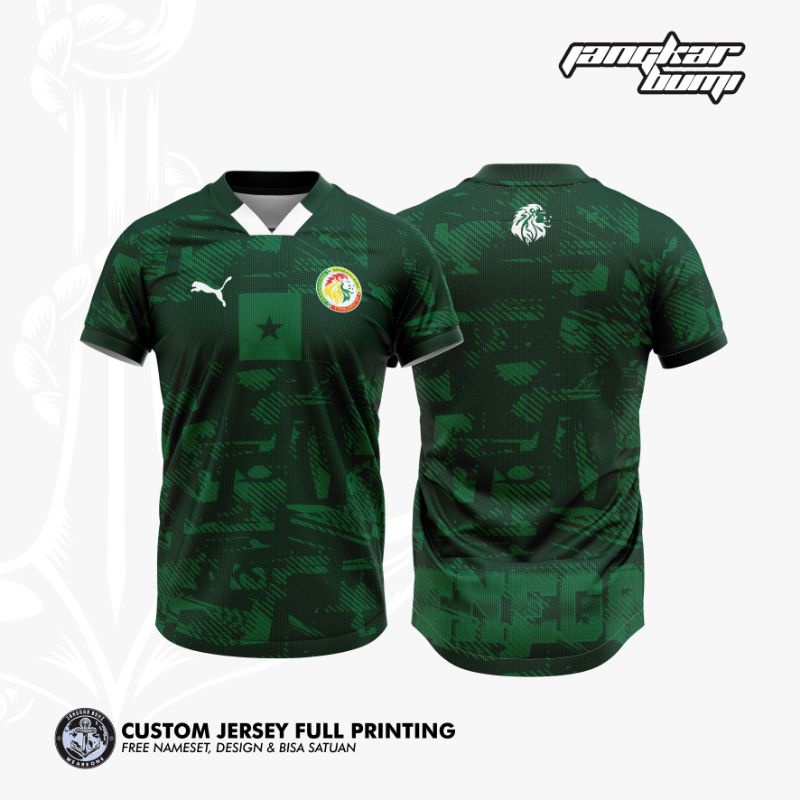 JERSEY TIMNAS SENEGAL ( FREE NAMA DAN NOMOR PUNGGUNG )