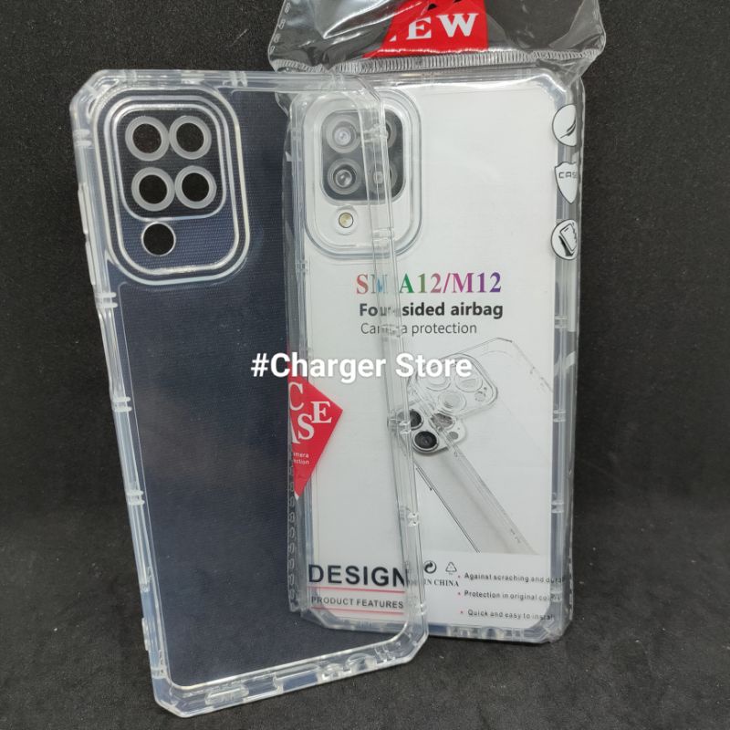 Softcase Airbag Samsung A12 / M12 Silikon Anti Jamur Protection Kamera