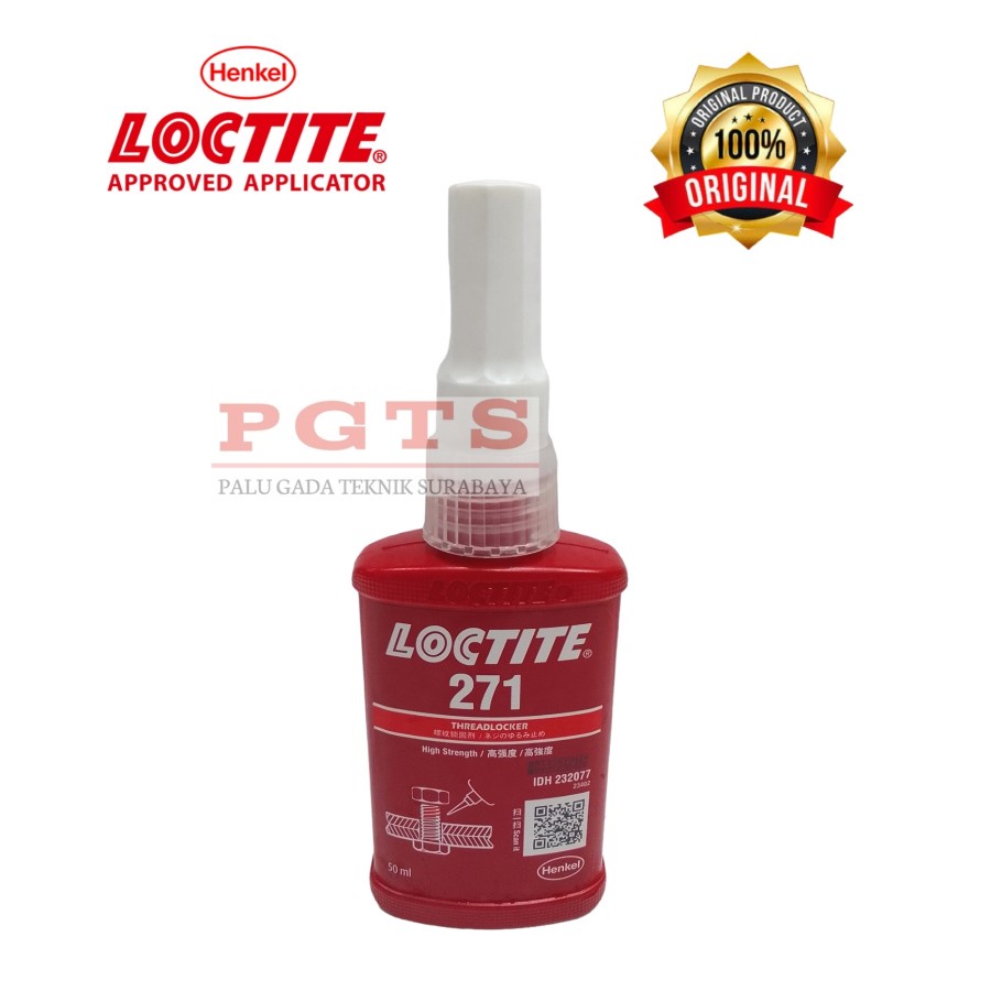 LEM BAUT LOCTITE 271 50ML THREADLOCKER / LOCTITE 271 50 ML LEM SEKRUP
