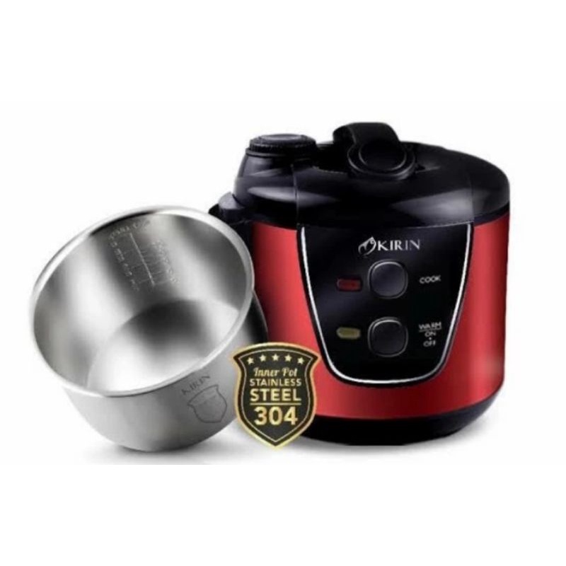 RICE COOKER KIRIN KRC 389 - MAGIC COM KIRIN STAINLESS STEEL - KIRIN MAGIC COM PANCI STAINLESS - MEJI