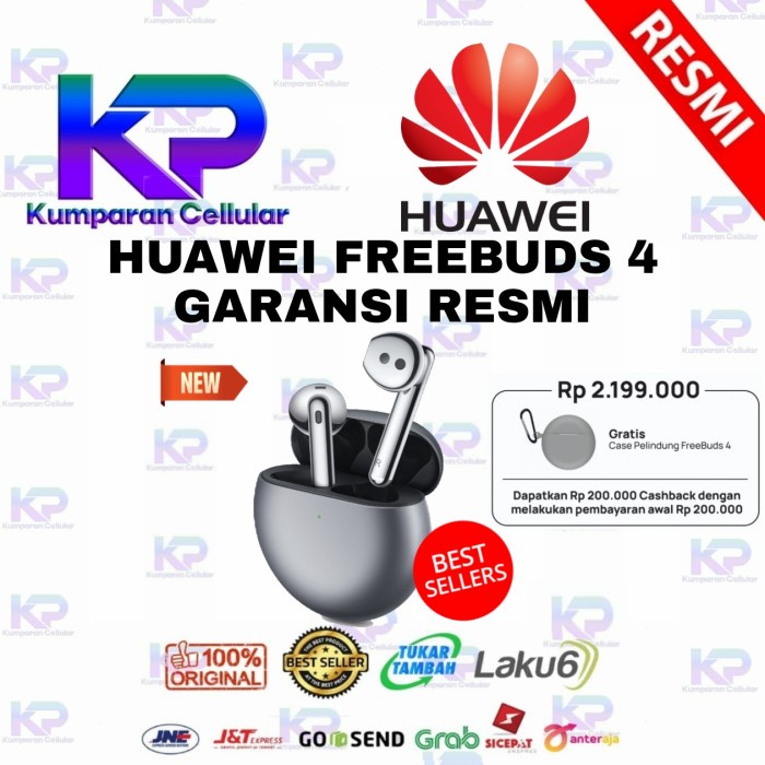 HUAWEI FREEBUDS 4 GARANSI RESMI